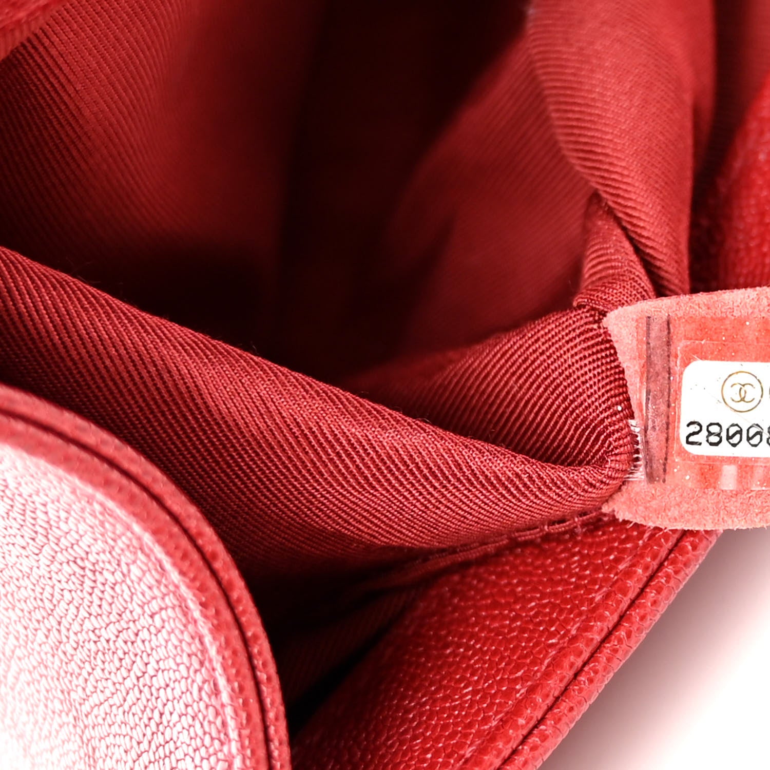 Chanel Caviar Quilted Medium Boy Flap Red 7 of 10