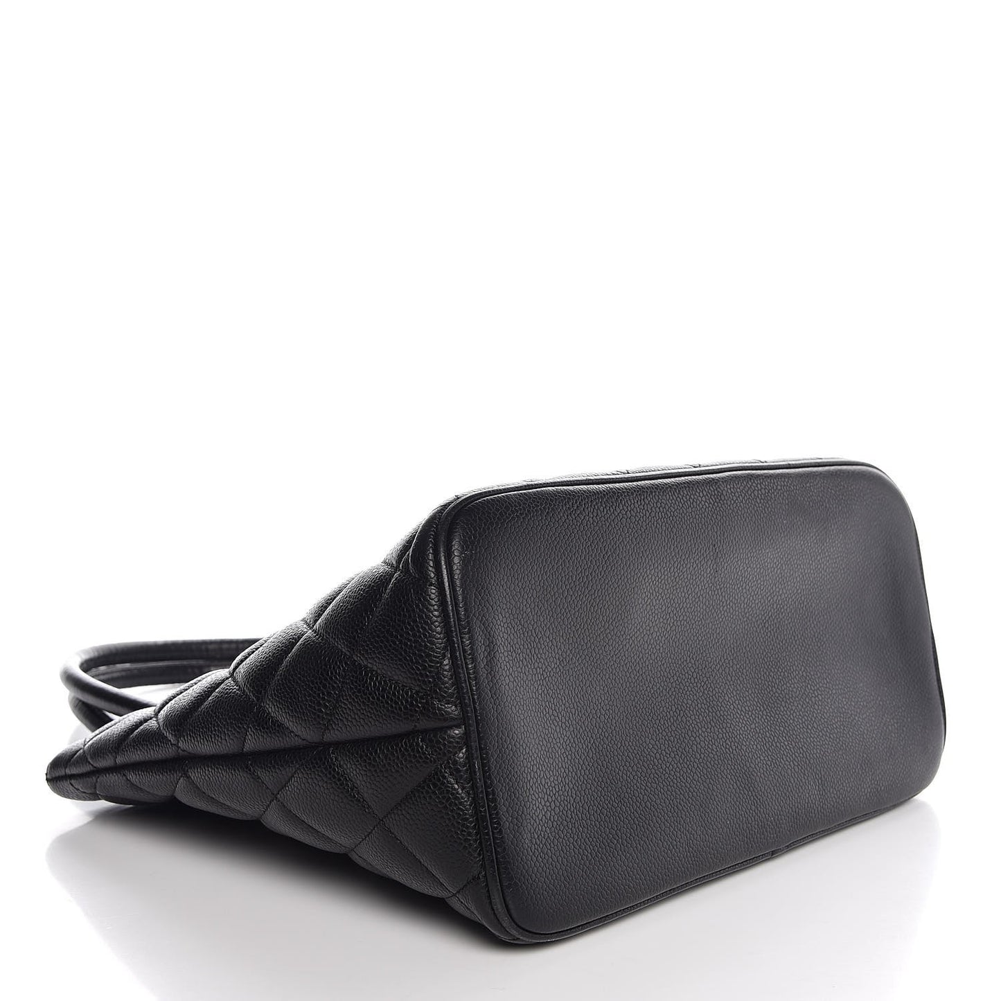 Caviar Quilted Medallion Tote Black