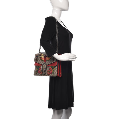 Gucci GG Supreme Monogram Embroidered Medium Dionysus Shoulder Bag Beige Hibiscus 3 of 12