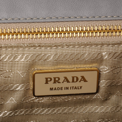 Prada Nappa Dressy Gaufre Framed Tote Nuvola 6 of 7