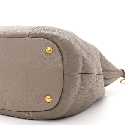 Prada Vitello Daino Shoulder Bag Argilla 11 of 16