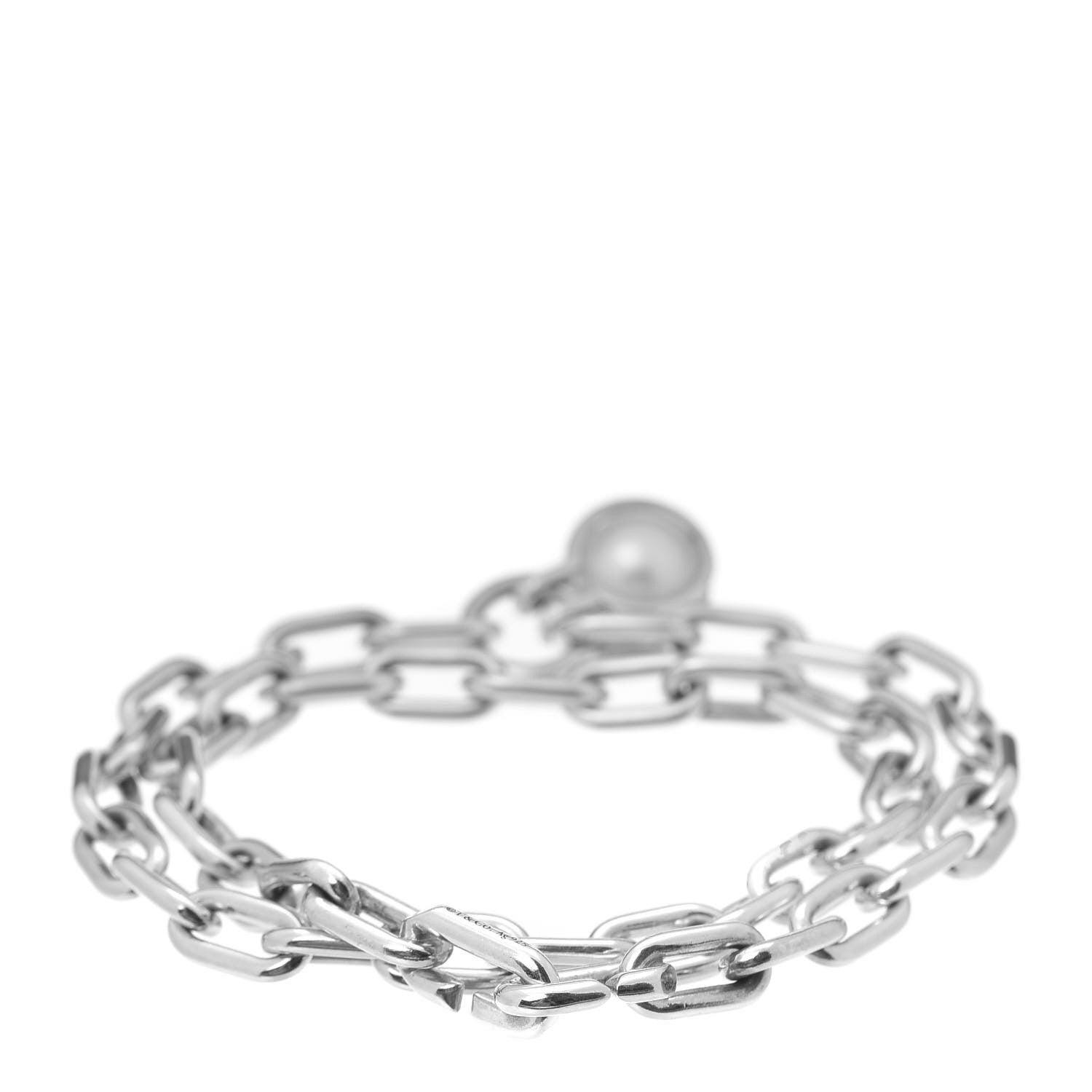 Tiffany Sterling Silver Pearl HardWear Link Bracelet 3 of 4
