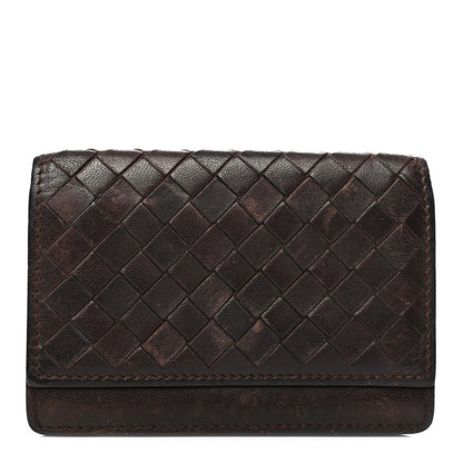 Bottega Veneta Nappa Intrecciato Card Holder Ebano 1 of 9