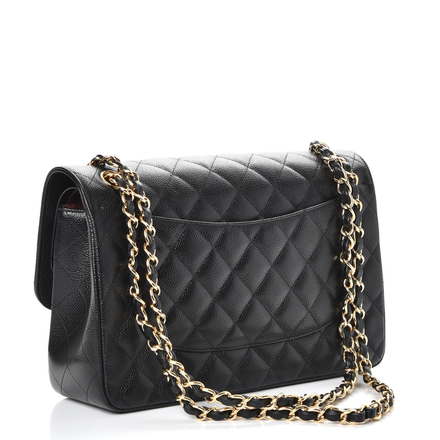 Chanel Caviar Quilted Jumbo Double Flap Black 4 of 12