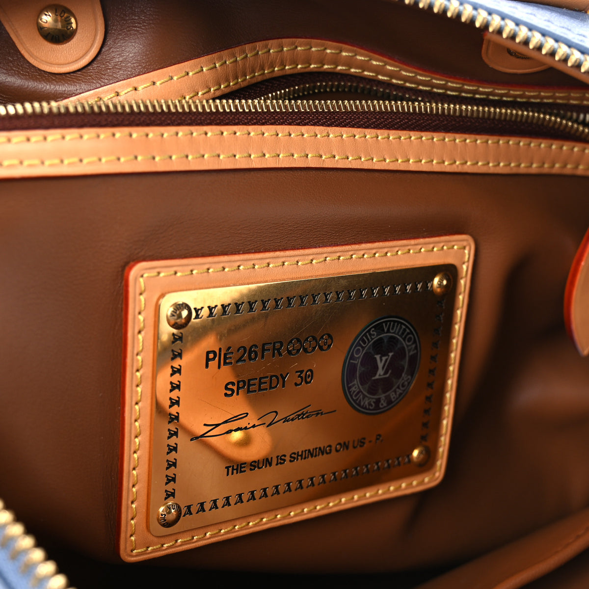 Louis Vuitton Calfskin Monogram Speedy P9 Bandouliere 30 Silk Blue 10 of 14
