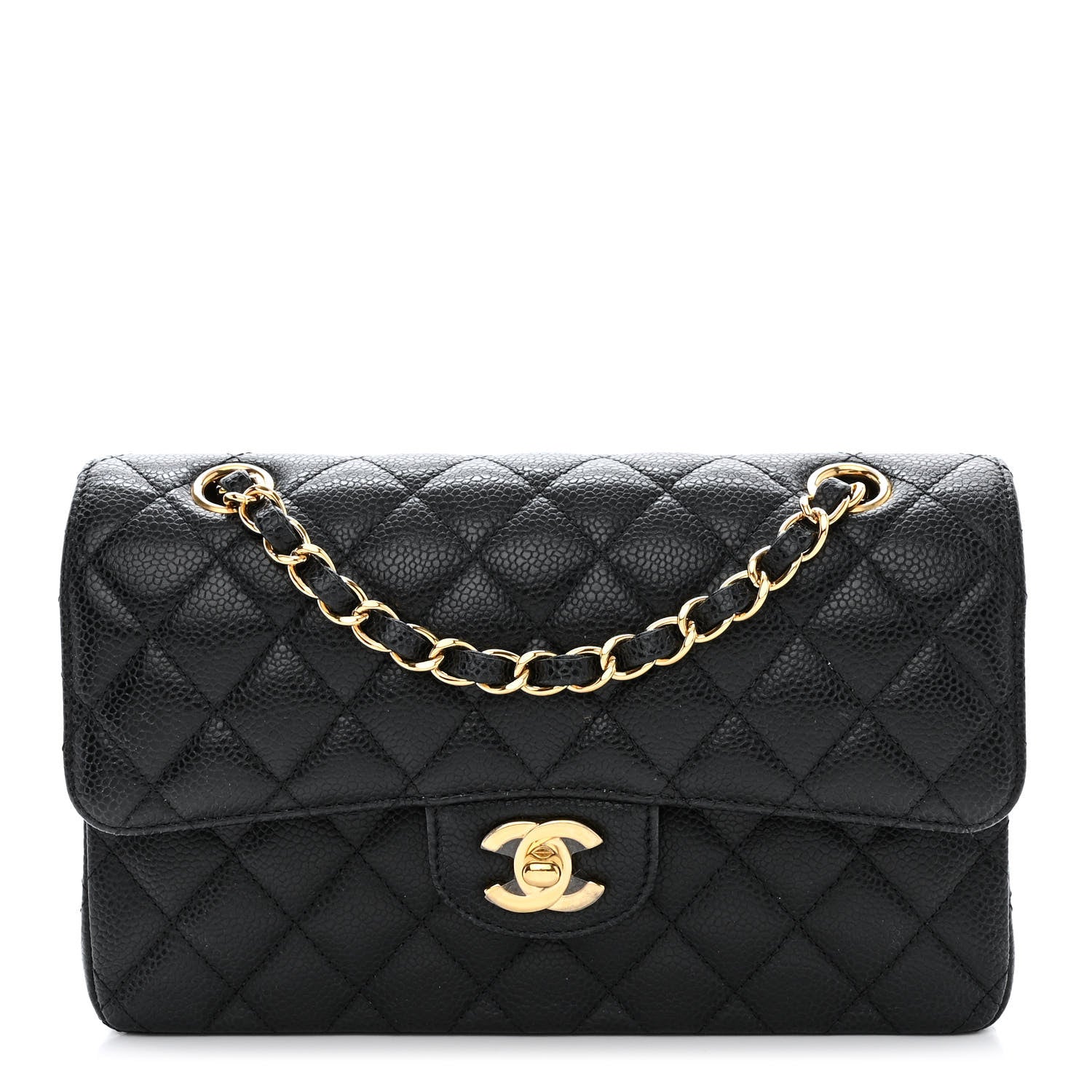 Chanel Caviar Quilted Small Double Flap Black 1 of 13