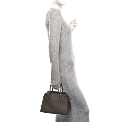 The Row Grained Calfskin Soft Margaux 10 Bag Deep Brown 2 of 11