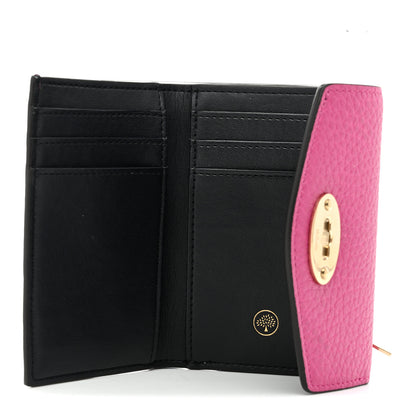 Mulberry Small Classic Grain Darley Folded Multi-Card Wallet Mulberry Pink 5 of 7
