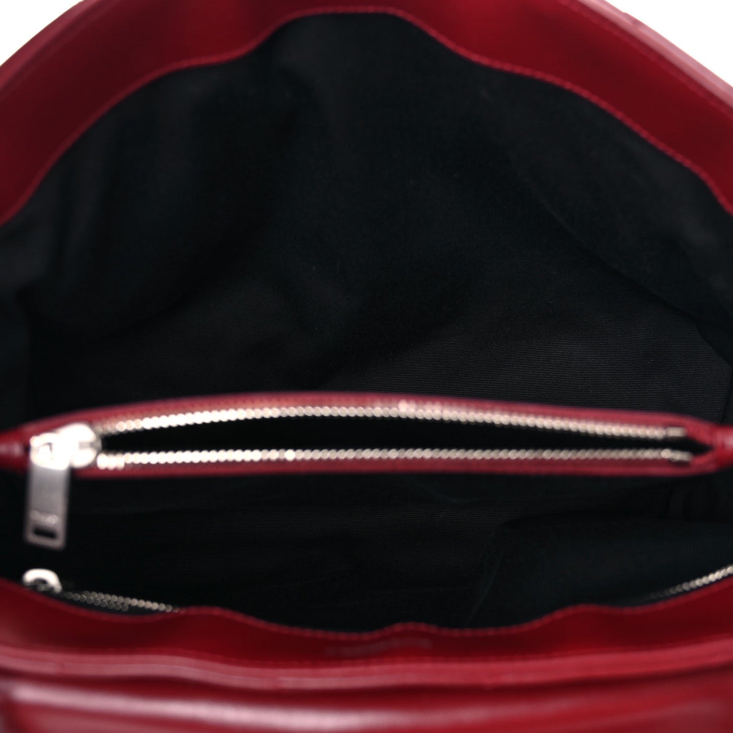 Calfskin Y Quilted Monogram Medium Loulou Chain Satchel Rouge Legion