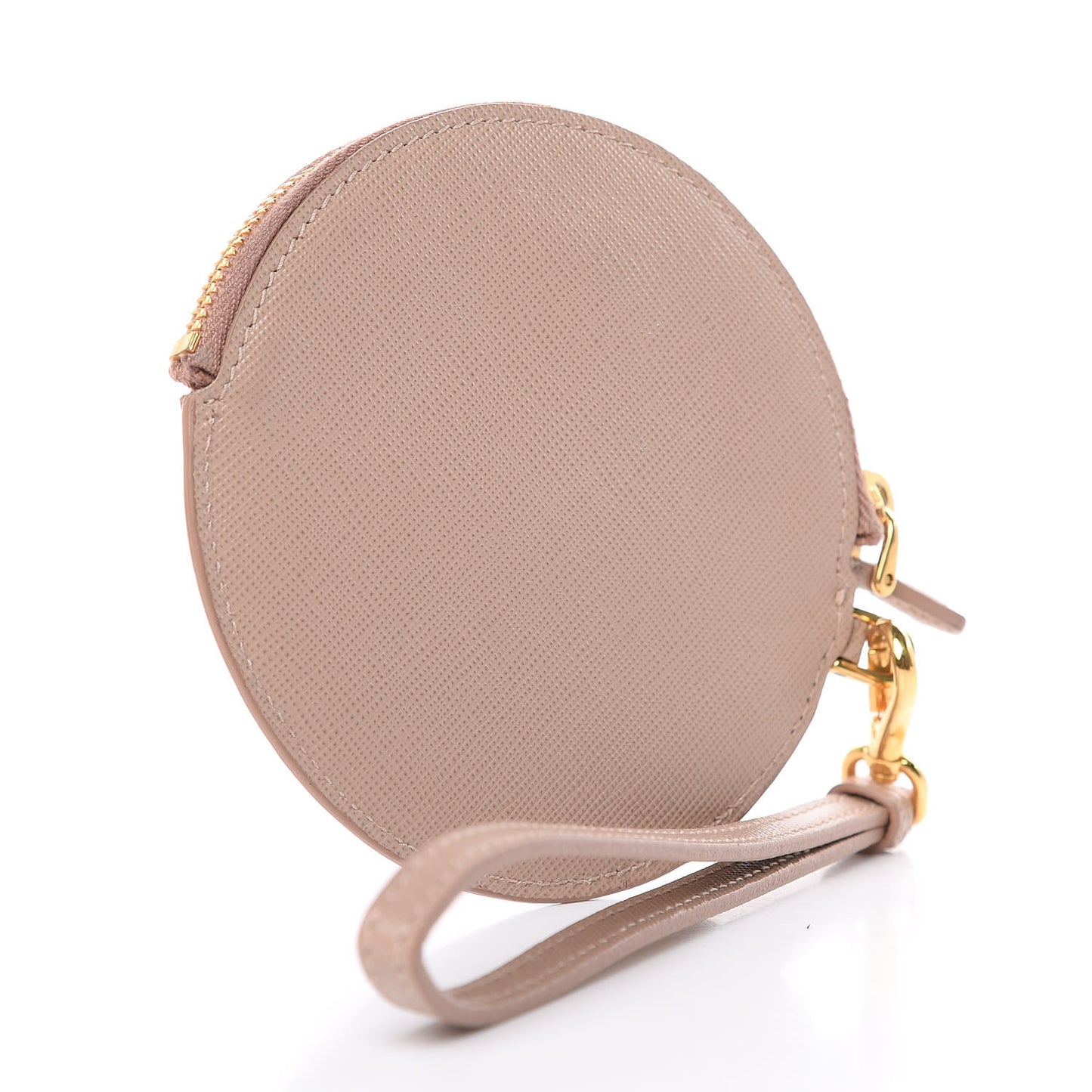 Saffiano Round Coin Purse Cammeo