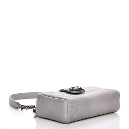 Chanel Calfskin Boy Reverso Mini Pochette Grey 4 of 8