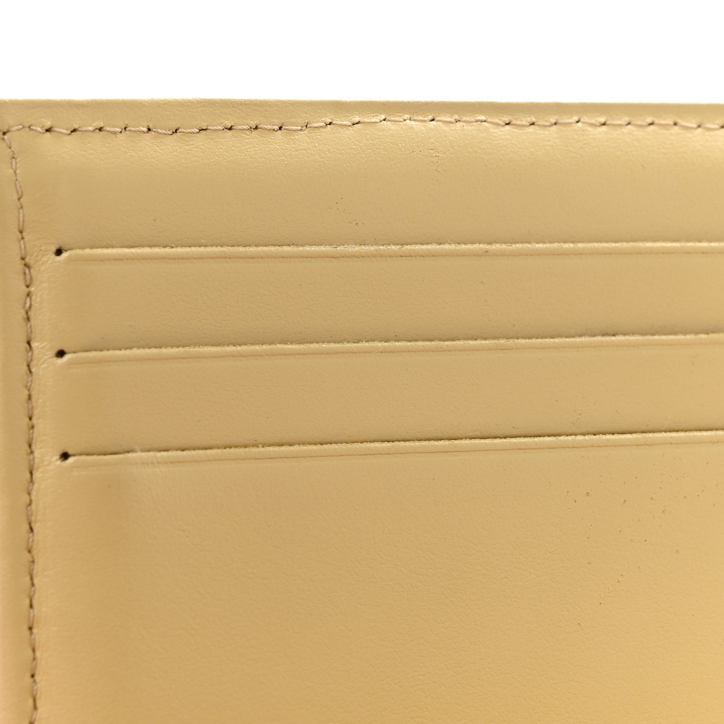 Caviar Quilted Compact Flap Wallet Yellow