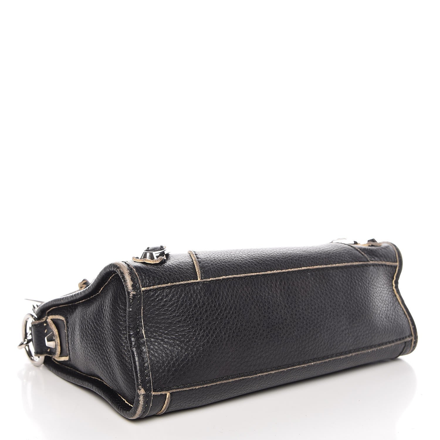 Balenciaga Supple Grained Calfskin Classic Silver Hardware Highlight Mini City Black 5 of 18