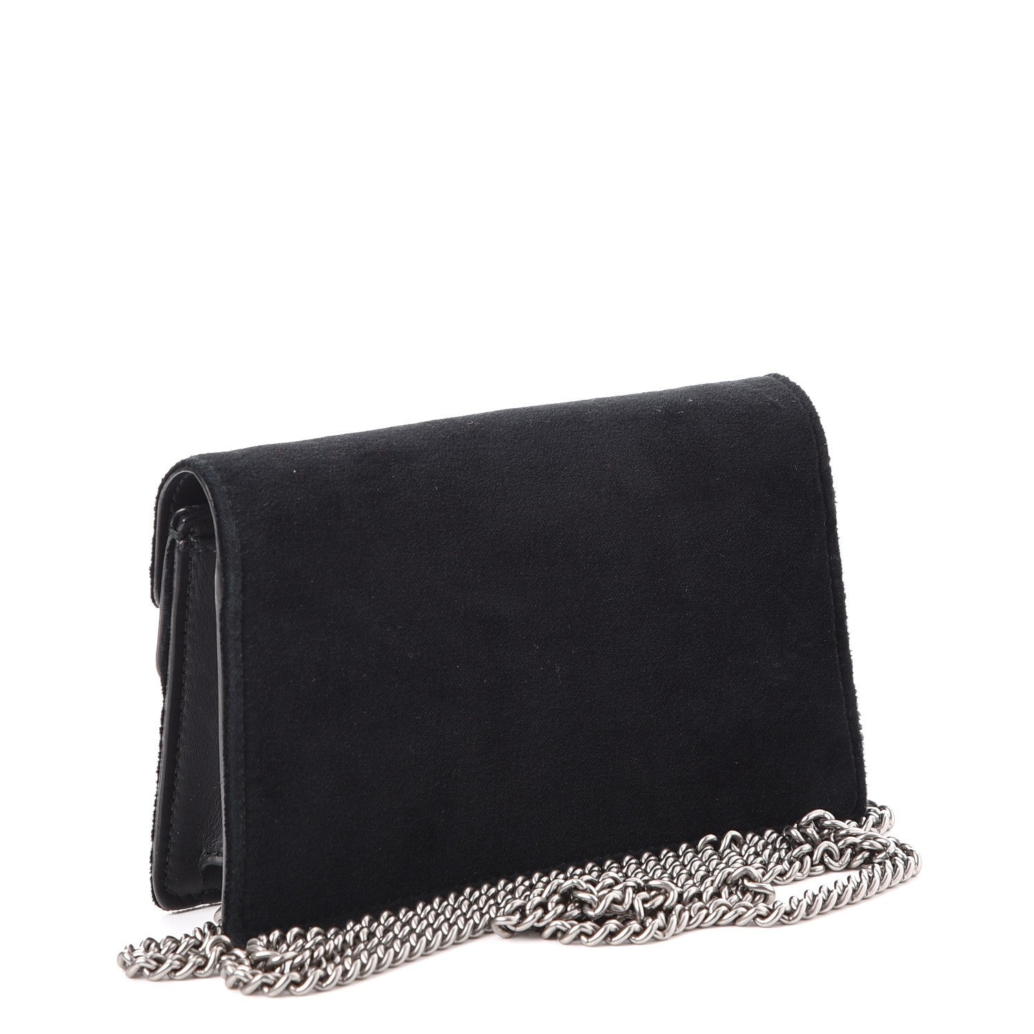 Gucci Velvet Super Mini Dionysus Shoulder Bag Black 4 of 7