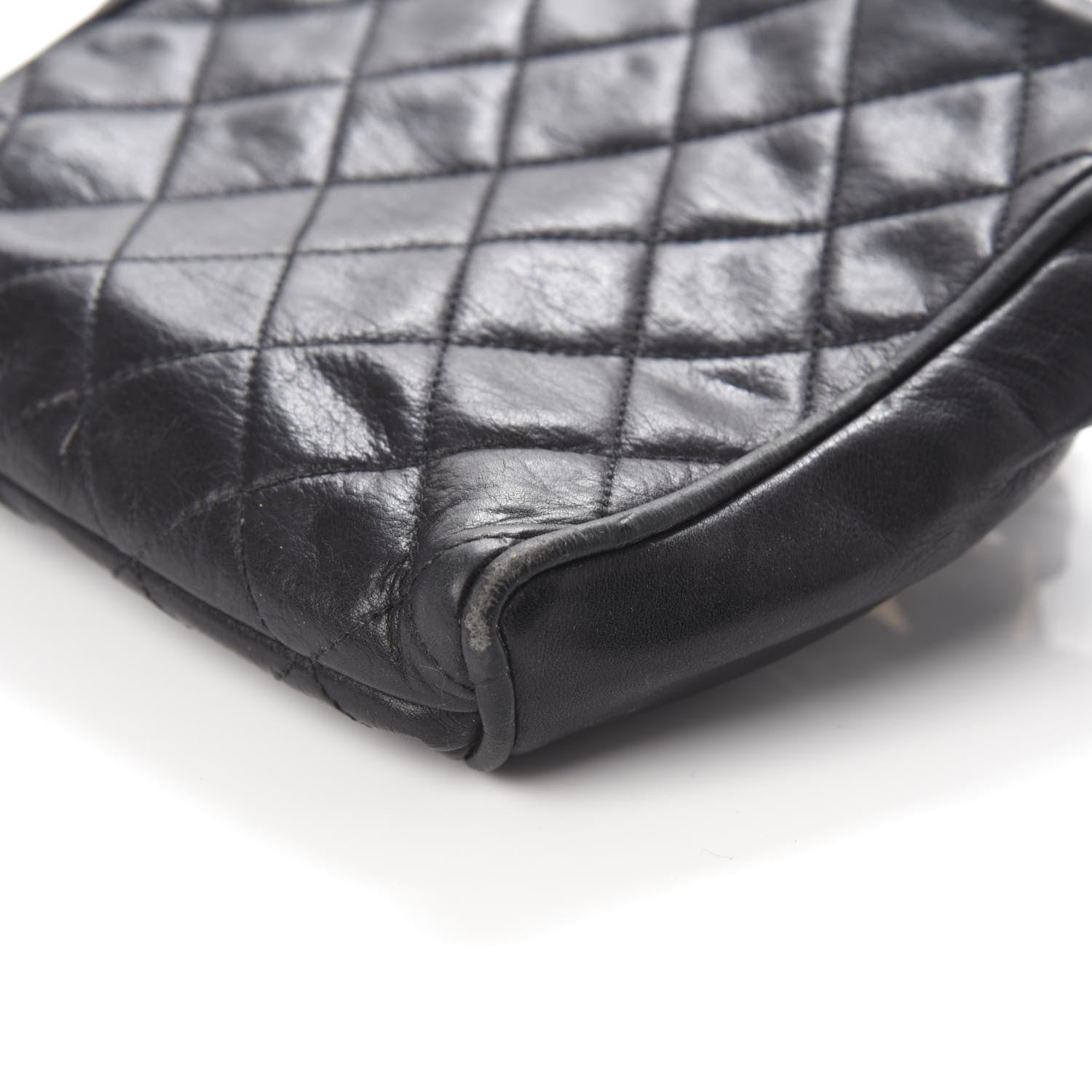 Chanel Lambskin Quilted Waist Belt Bag Black 10 of 10