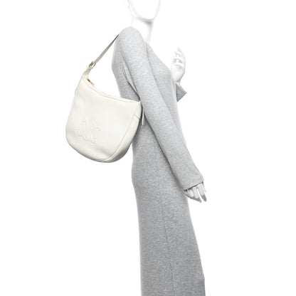 Celine Supple Calfskin Cuir Triomphe Heloise Shoulder Bag White 2 of 15