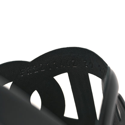 Hermes Nappa Extra Sandals 39 Black 8 of 9