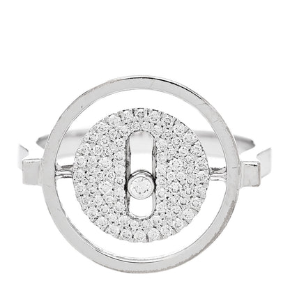 Messika 18K White Gold Diamond SM Lucky Move Pave Ring 52 6 1 of 6
