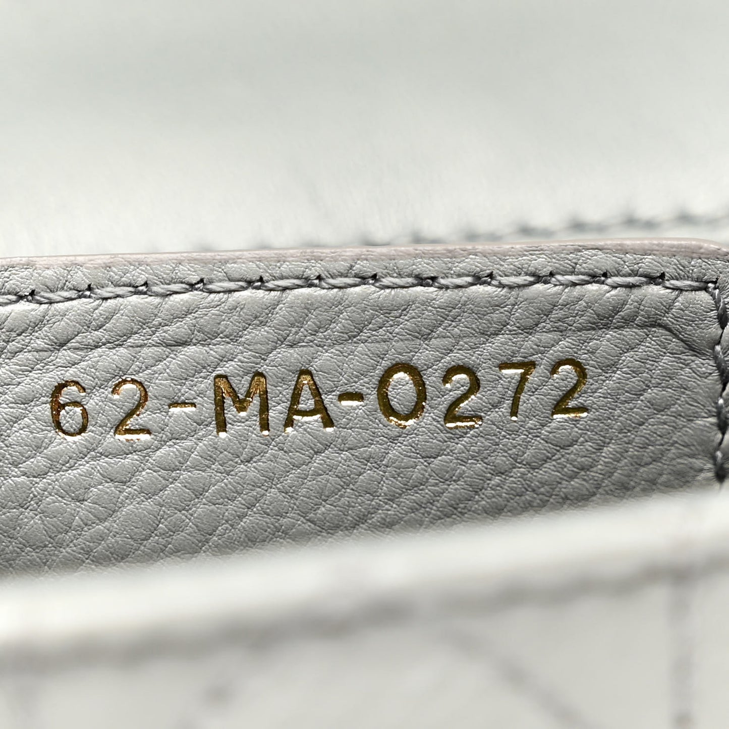 Calfskin Cannage Small Caro Bag Grey