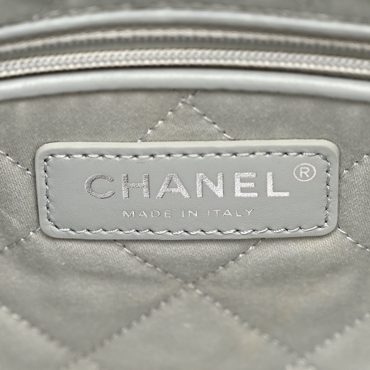 Chanel Metallic Calfskin Quilted Small Chanel 22 Silver 7 of 11