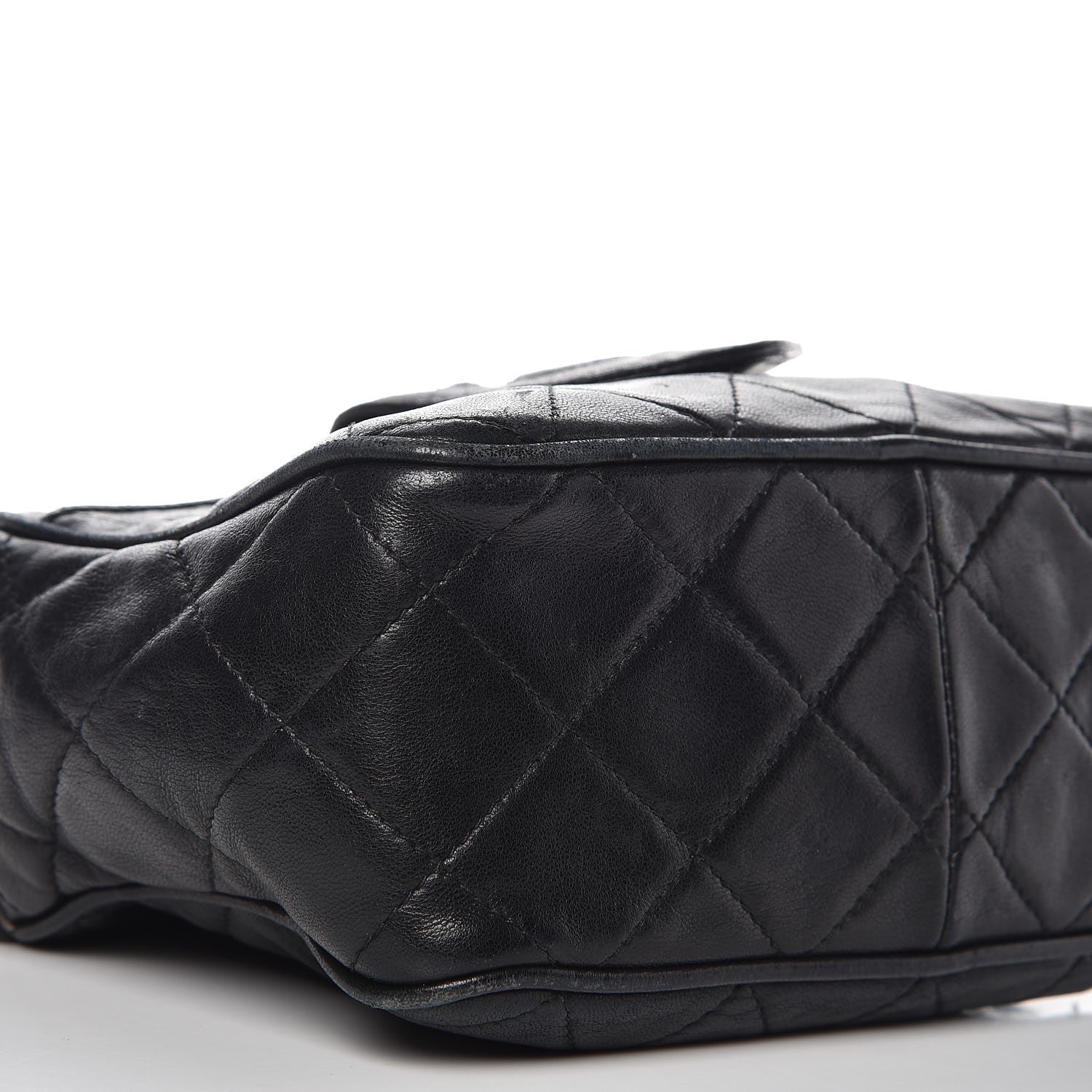 Chanel Lambskin Quilted CC Tassel Camera Case Black 13 of 14
