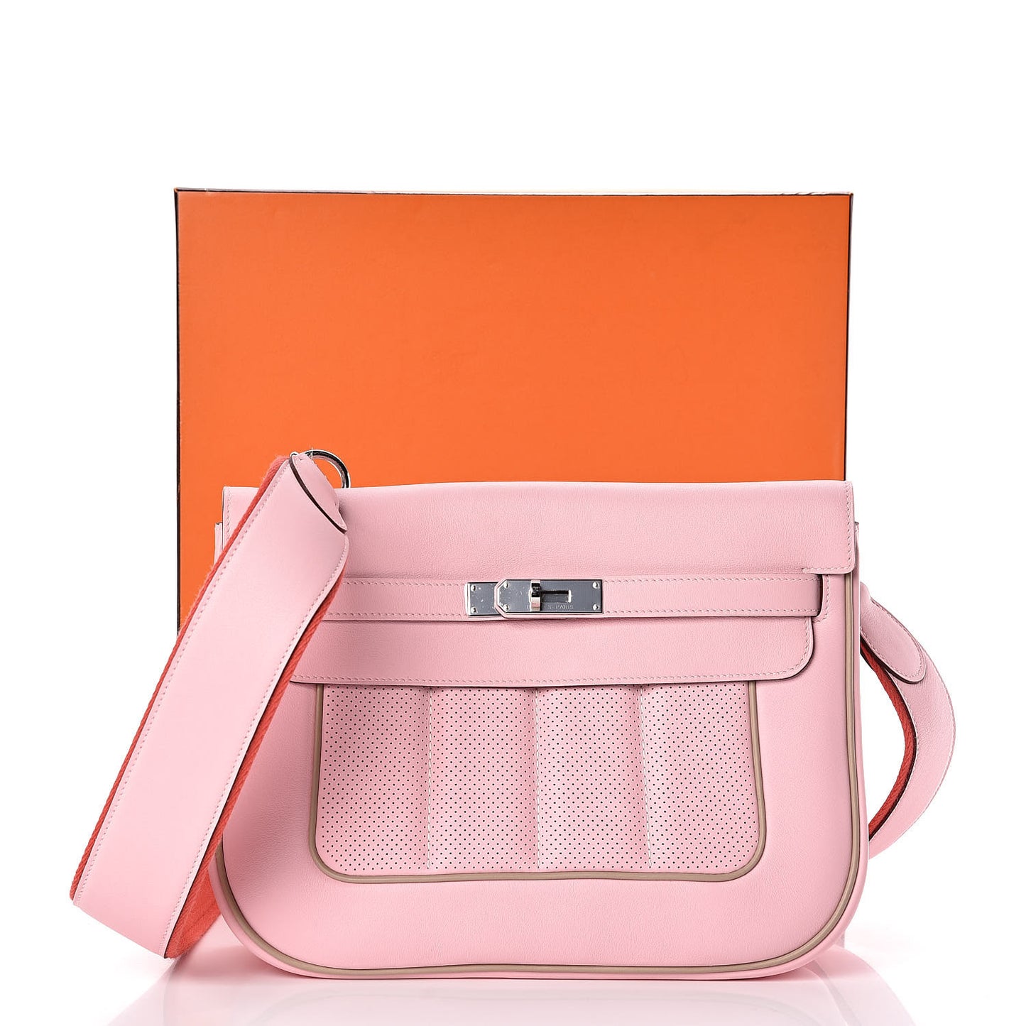 Veau Swift Sac Berline 28 Rose Sakura Argile