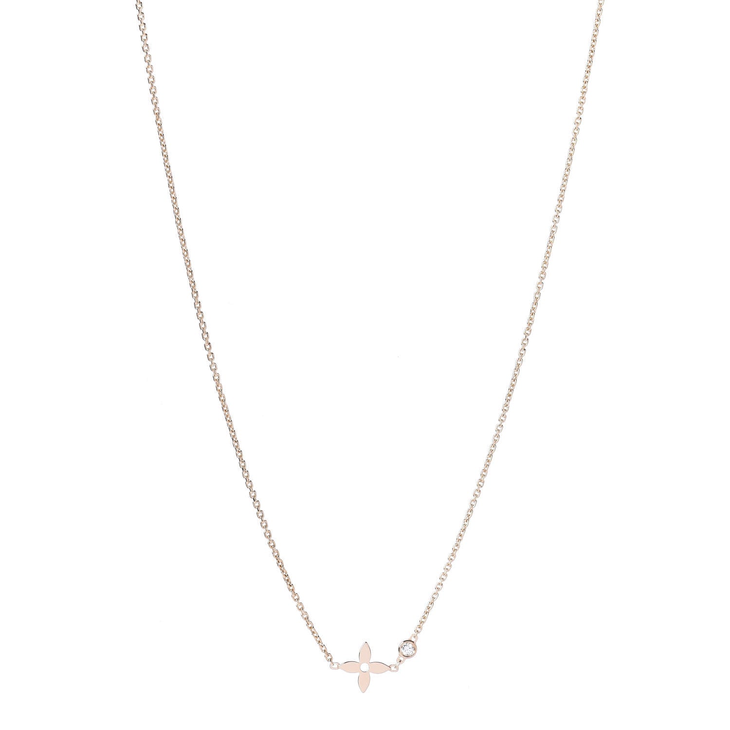 Louis Vuitton 18K Pink Gold Diamond Idylle Blossom Pendant Necklace 1 of 6