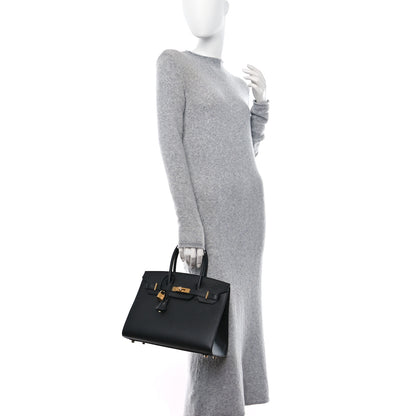 Hermes Epsom Birkin Sellier 30 Black 2 of 13