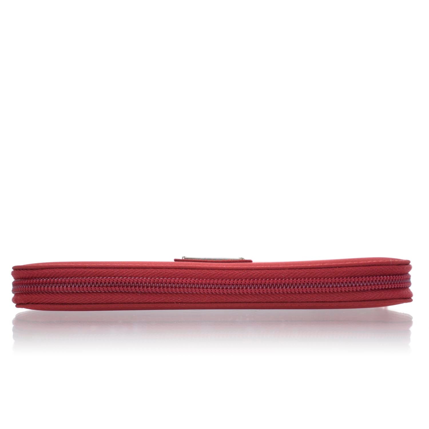 Prada Tessuto Nylon Zip Around Wallet Red 4 of 9
