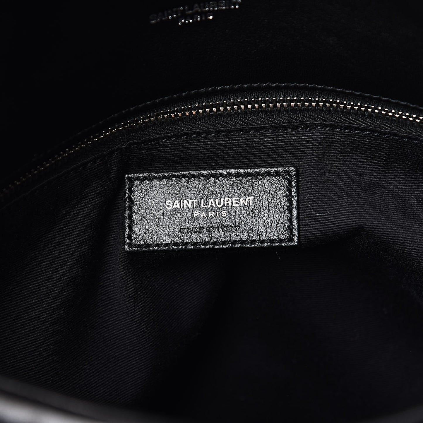 Lambskin Quilted Medium Loulou Puffer Monogram Chain Satchel Black