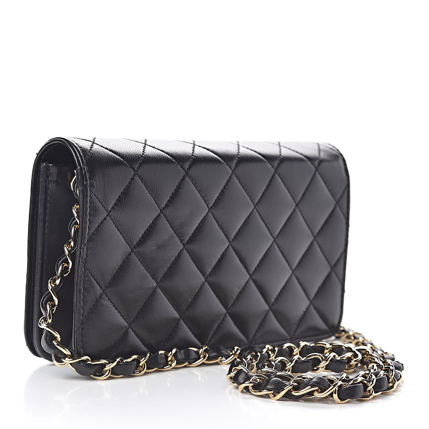 Chanel Lambskin Quilted Small Single Flap Black 3 of 11