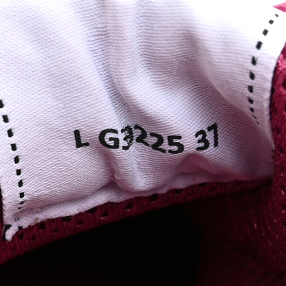 Chanel Suede Calfskin Logo Sneakers 37 Dark Pink 8 of 10