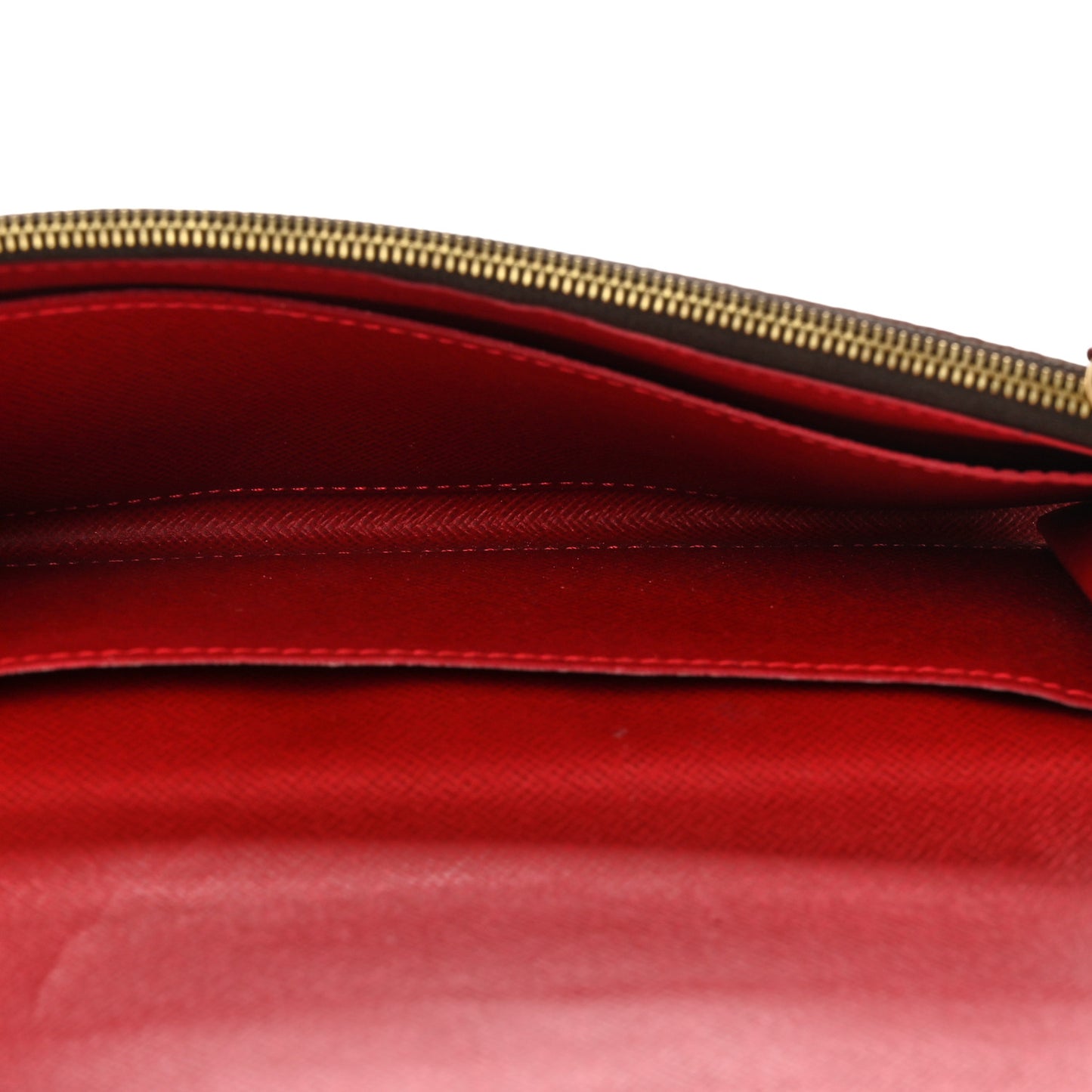 Damier Ebene Caissa Wallet Cherry
