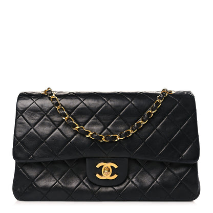 Chanel Lambskin Quilted Medium Double Flap Black 1 of 10