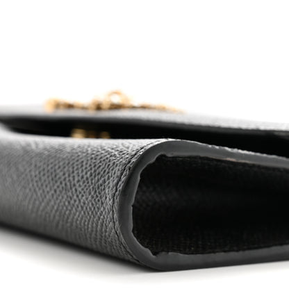 Dolce & Gabbana Dauphine Crystal Wallet On Chain Black 9 of 9