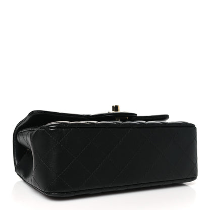 Chanel Lambskin Quilted Mini Rectangular Flap Black 4 of 10