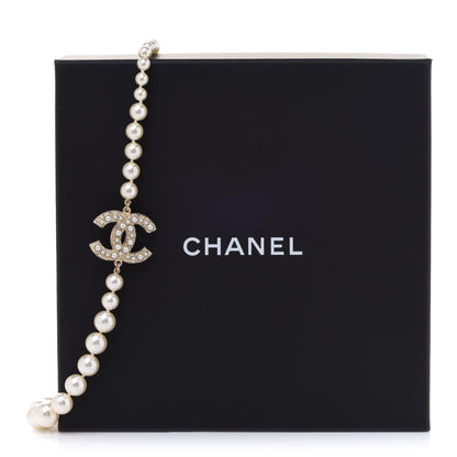 Chanel Pearl CC 100th Anniversary Necklace Light Gold 8 of 8