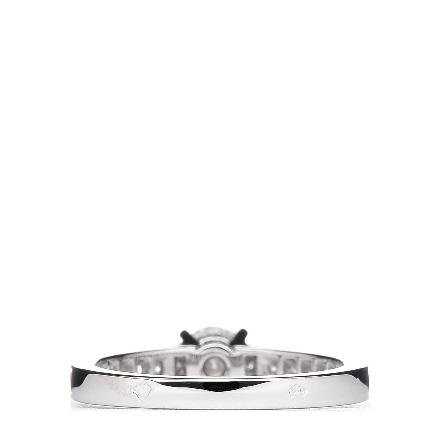 Platinum .43ct Diamond 1895 Solitaire Engagement Ring 49 4.75