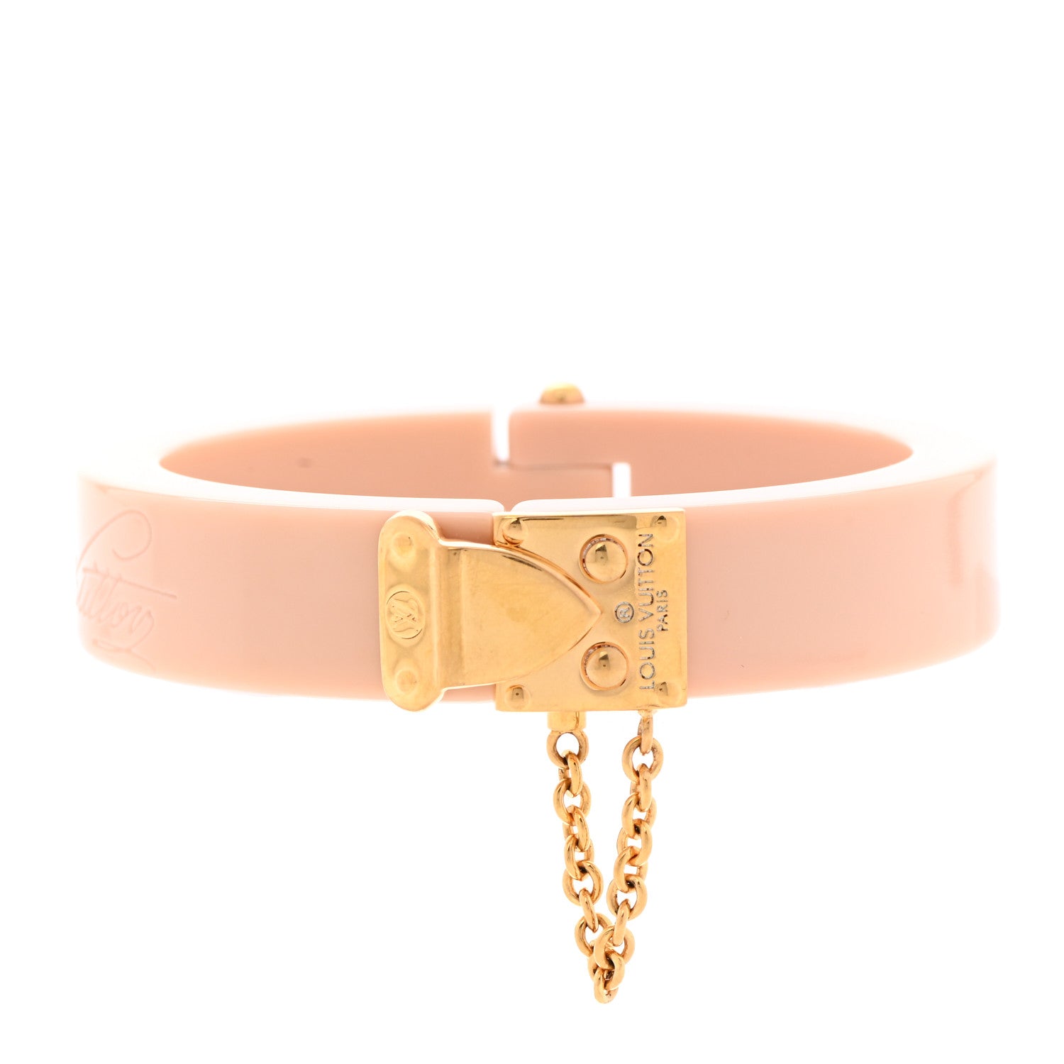 Louis Vuitton Lock Me Bracelet Rose Velours 1 of 6