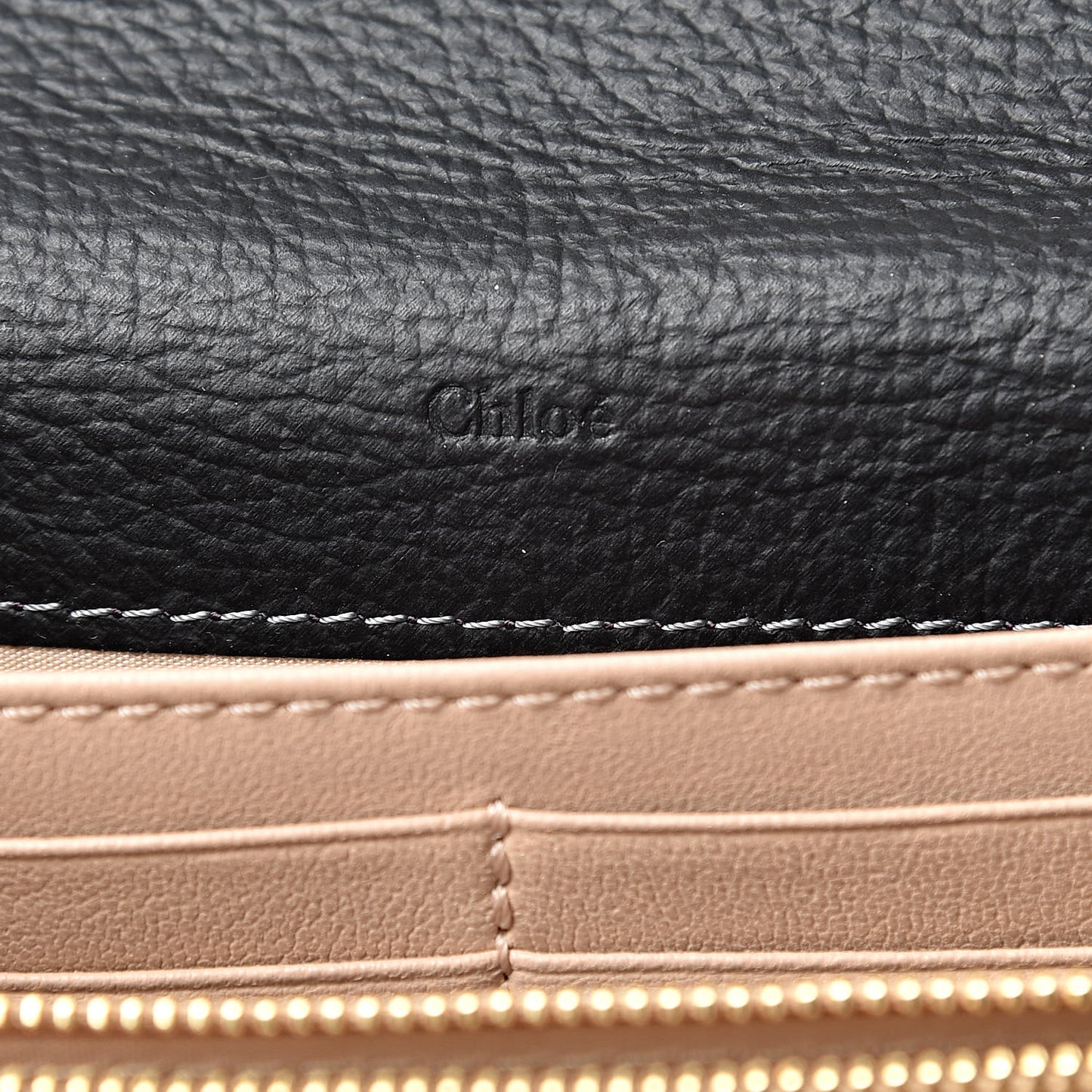 Calfskin Marcie Continental Flap Wallet Black
