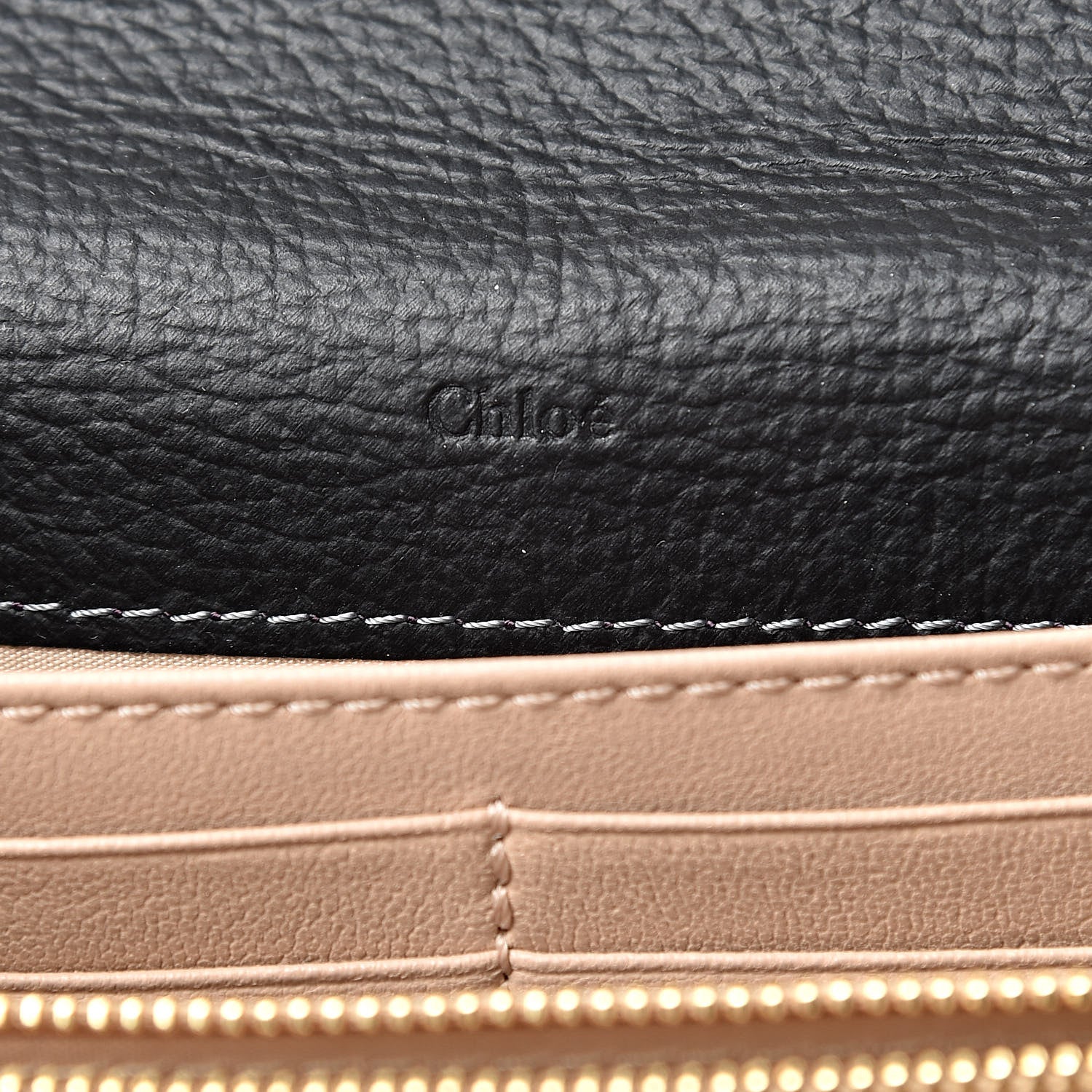 Chloe Calfskin Marcie Continental Flap Wallet Black 6 of 8