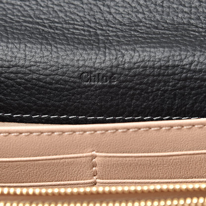 Chloe Calfskin Marcie Continental Flap Wallet Black 6 of 8