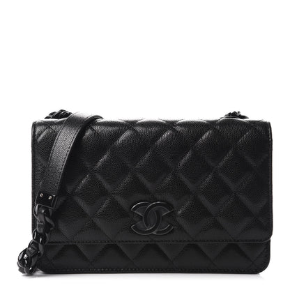 Chanel Caviar Quilted My Everything Wallet On Chain WOC Black 1 of 12
