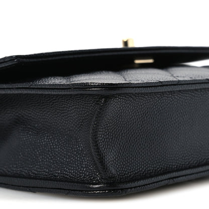 Chanel Caviar Quilted Trendy Handle Clutch With Chain Black 10 of 11