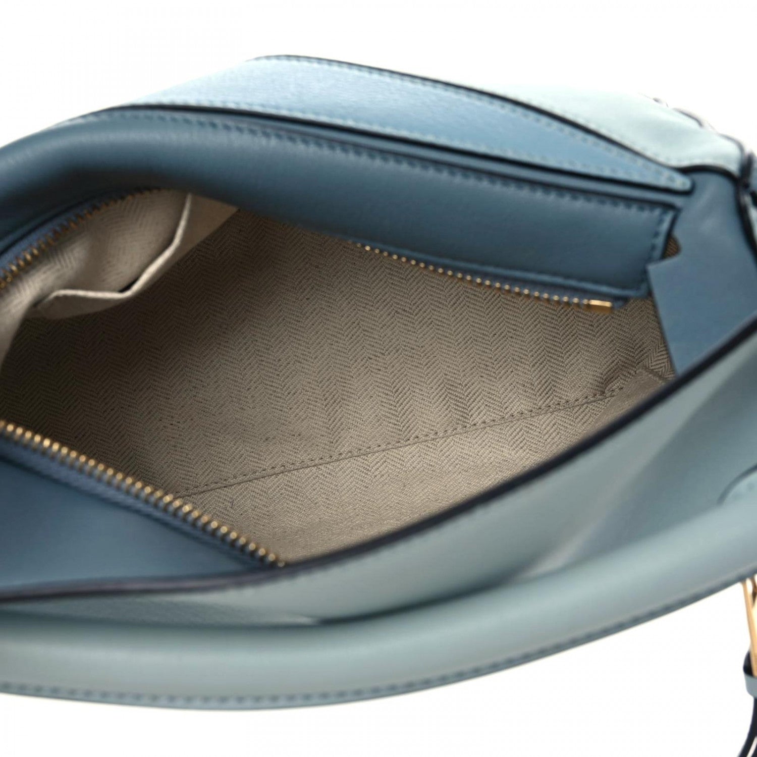 Loewe Calfskin Small Puzzle Bag Aqua Light Blue Stone Blue 7 of 11