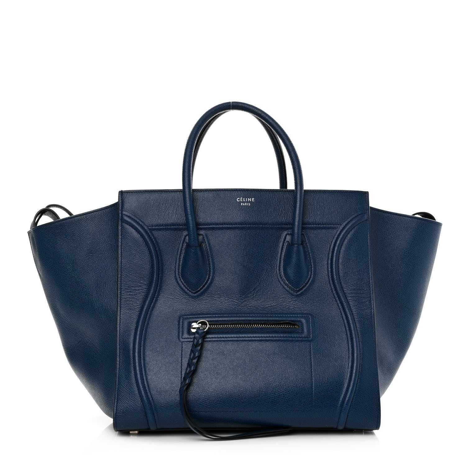 Celine Grained Calfskin Medium Phantom Luggage Deepsea 1 of 15