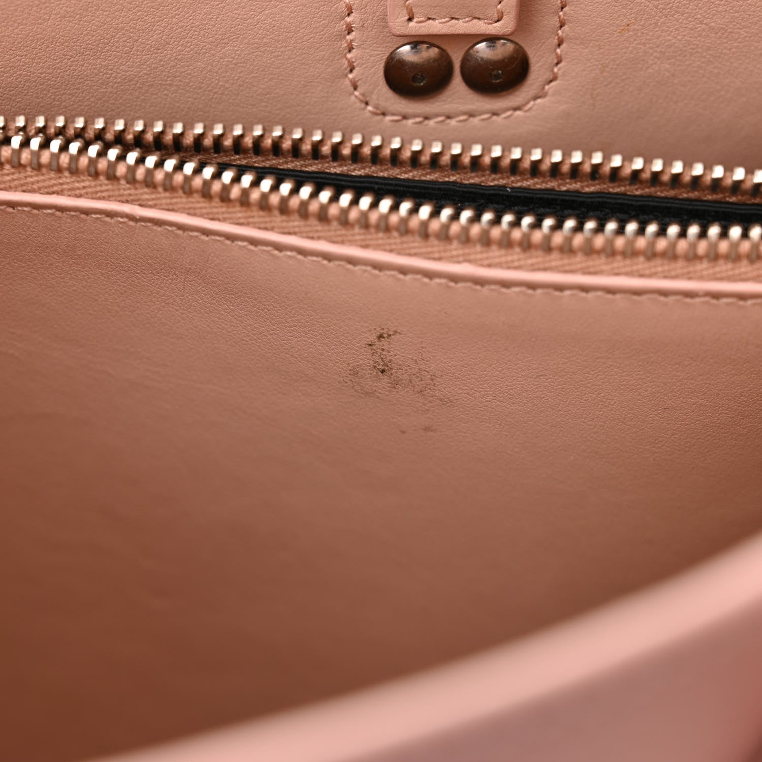 Saint Laurent Grained Calfskin Topstich Baby Sac De Jour Antique Rose 12 of 17