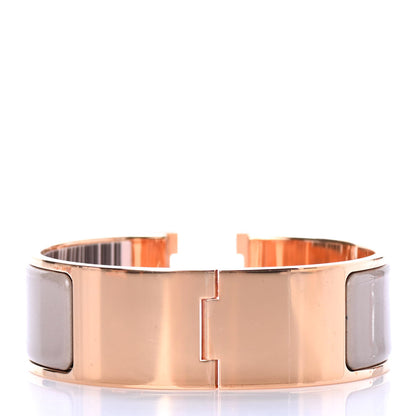 Hermes Enamel Wide Clic Clac H Bracelet PM Marron Glace 2 of 3