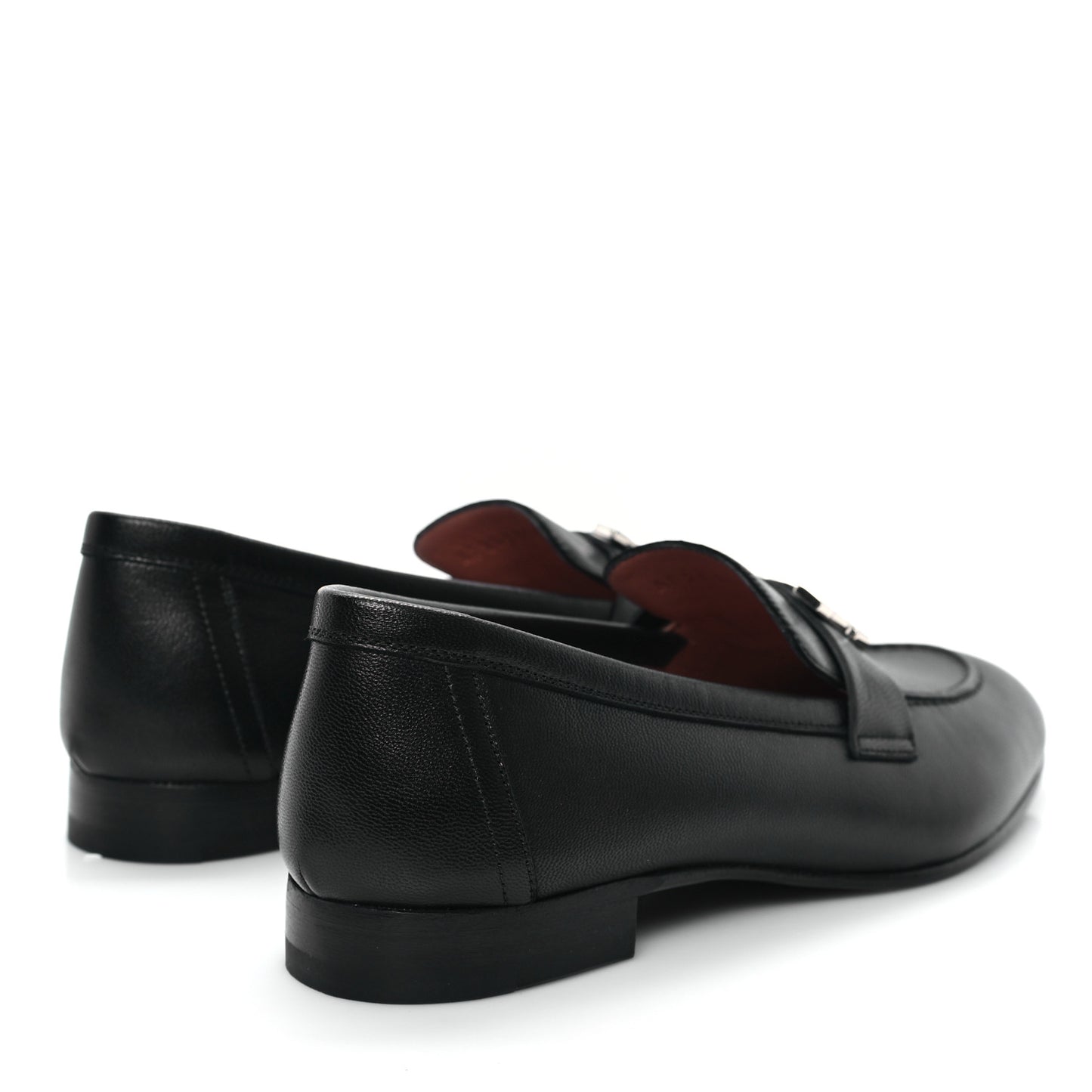 Goatskin Womens Paris Loafers 36.5 Black