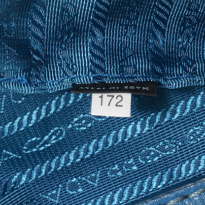 Prada Vitello Daino Logo Hobo Cobalto 10 of 11